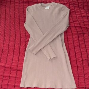 PINK Victoria's Secret Soft Pink Long Sleeve Dress